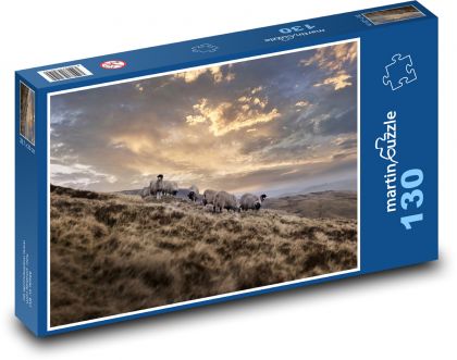 Ovce - pasienky, lúka - Puzzle 130 dielikov, rozmer 28,7x20 cm 