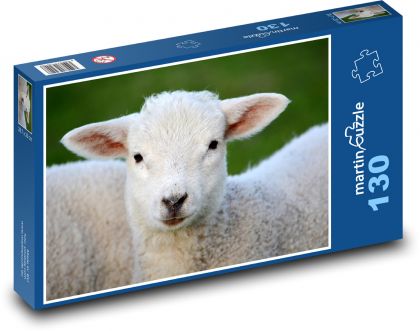 Jahňa - zviera, farma - Puzzle 130 dielikov, rozmer 28,7x20 cm 