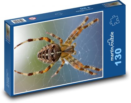 Pavouk - pavoučí síť - Puzzle 130 dílků, rozměr 28,7x20 cm