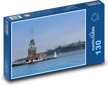 Turcja - morze, Stambuł - Puzzle 130 elementów, rozmiar 28,7x20 cm