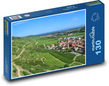 Frankreich - Stadt, Panorama - Puzzle - 130 Teile