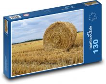 Sláma - pole, venkov Puzzle 130 - 28,7x20 cm