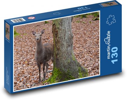 Srniec - les, jeseň - Puzzle 130 dielikov, rozmer 28,7x20 cm 