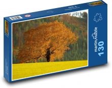 Jeseň - strom, lístie Puzzle 130 dielikov - 28,7 x 20 cm 