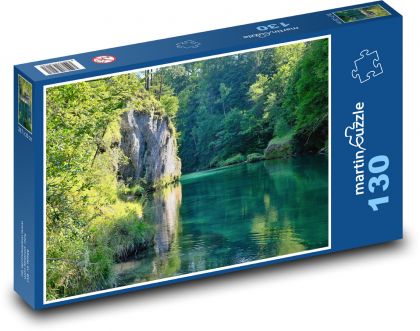 Skála nad řekou - puzzle 130 dílků