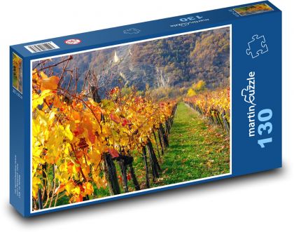 Vinohrady na jeseň - Puzzle 130 dielikov, rozmer 28,7x20 cm 