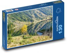 Krajina - horské jezero Puzzle 130 dílků - 28,7 x 20 cm