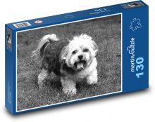 Malý pejsek na trávě Puzzle 130 dílků - 28,7 x 20 cm
