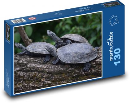 Želva - příroda, zvířata - Puzzle 130 dílků, rozměr 28,7x20 cm
