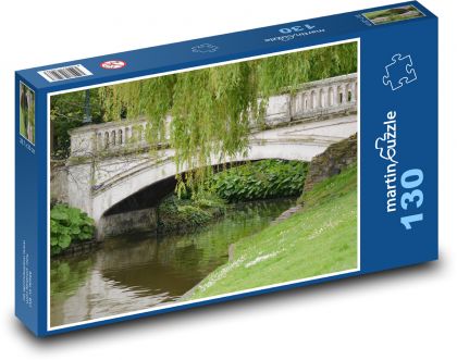 Most - řeka, příroda - Puzzle 130 dílků, rozměr 28,7x20 cm