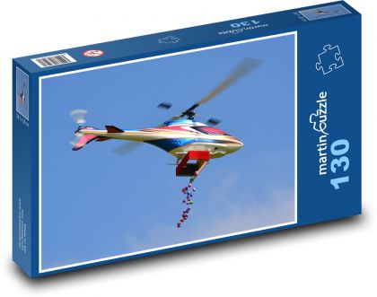 Vrtulník - Velikonoční vajíčka - Puzzle 130 dílků, rozměr 28,7x20 cm