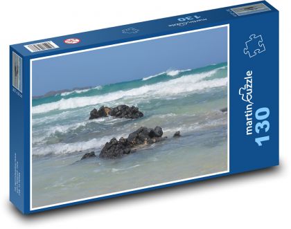 Pobřeží - vlny, moře - Puzzle 130 dílků, rozměr 28,7x20 cm