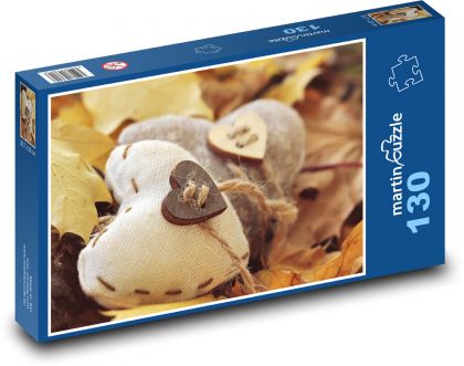 Serce miłości - Puzzle 130 elementów, rozmiar 28,7x20 cm