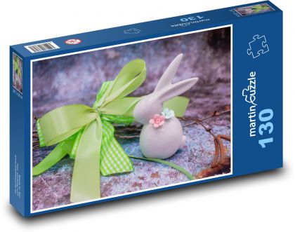 Veľkonočný zajačik - Puzzle 130 dielikov, rozmer 28,7x20 cm 