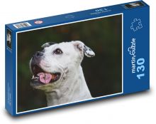 White dog with tongue out Puzzle 130 pieces - 28.7 x 20 cm