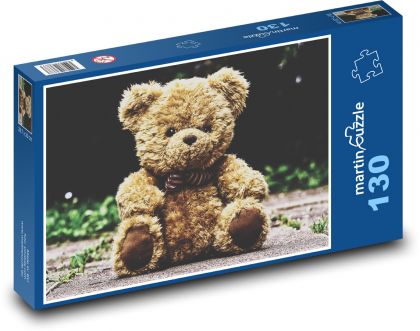 Medvídek - plyšový - puzzle 130 dílků