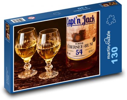 Rum - alkohol, napít se - Puzzle 130 dílků, rozměr 28,7x20 cm