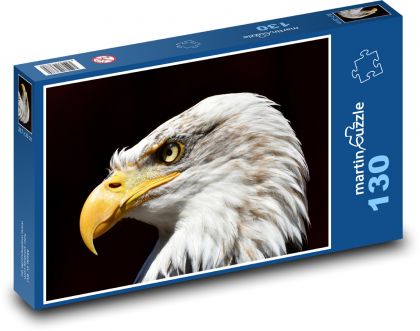 Orol bielohlavý - dravec - Puzzle 130 dielikov, rozmer 28,7x20 cm 