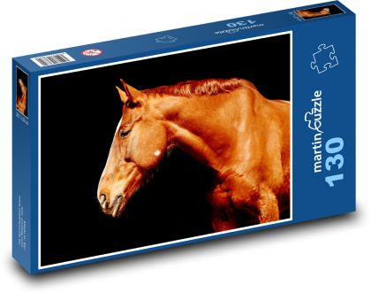 Horse - stallion, mane - Puzzle 130 pieces, size 28.7x20 cm 