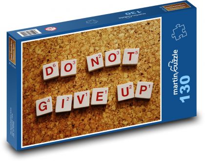 Nie poddawać się - odwaga, życie - Puzzle 130 elementów, rozmiar 28,7x20 cm
