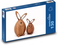 Veľkonočné zajačiky Puzzle 130 dielikov - 28,7 x 20 cm