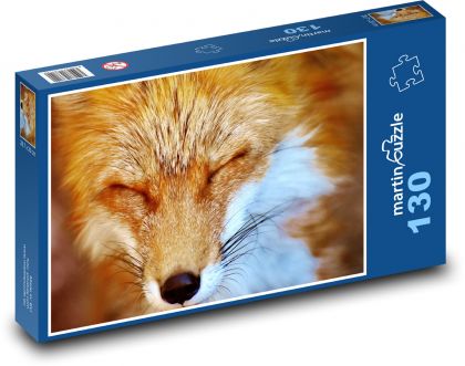 Líška - divoké zviera - Puzzle 130 dielikov, rozmer 28,7x20 cm 