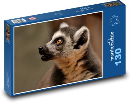 Lemur - opice, zviera - Puzzle 130 dielikov, rozmer 28,7x20 cm 