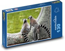 Lemur - małpa, zoo Puzzle 130 elementów - 28,7x20 cm