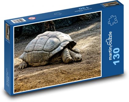 Crawling turtle - Puzzle 130 pieces, size 28.7x20 cm 