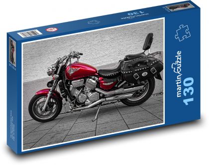 Sportovní motorka - puzzle 130 dílků