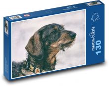 Jezevčík - domácí zvíře Puzzle 130 dílků - 28,7 x 20 cm