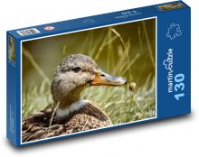 Kačica divá - rybník, príroda Puzzle 130 dielikov - 28,7 x 20 cm