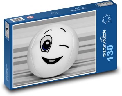 Smiley - wink, fun - Puzzle 130 pieces, size 28.7x20 cm 