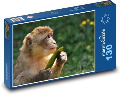 Makaken - Affe, Tier - Puzzle - 130 Teile
