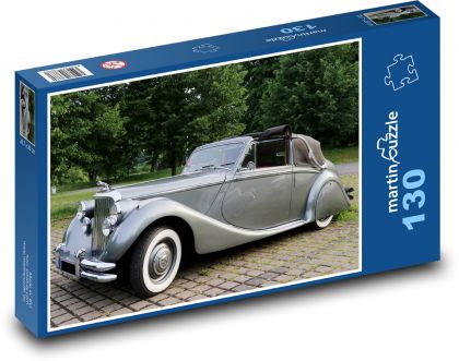 Stary samochód - weteran - Puzzle 130 elementów, rozmiar 28,7x20 cm