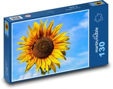 Slnečnica - žltá kvetina Puzzle 130 dielikov - 28,7 x 20 cm 