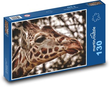 Žirafa - zoo, Afrika - Puzzle 130 dielikov, rozmer 28,7x20 cm 