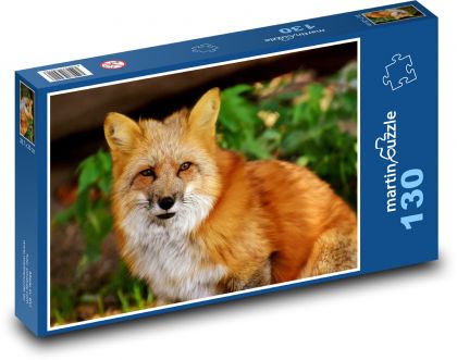 Liška - divoké zvíře, les - puzzle 130 dílků