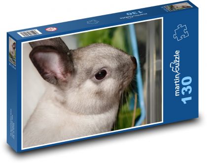 Zakrslý králík - domácí zvíře - Puzzle 130 dílků, rozměr 28,7x20 cm