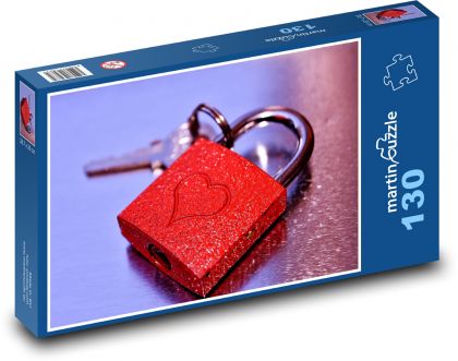 Der Schlüssel zum Herzen - gemeinsam zur Liebe - Puzzle - 130 Teile