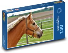 Koń - grzywa, warkocze Puzzle 130 elementów - 28,7x20 cm