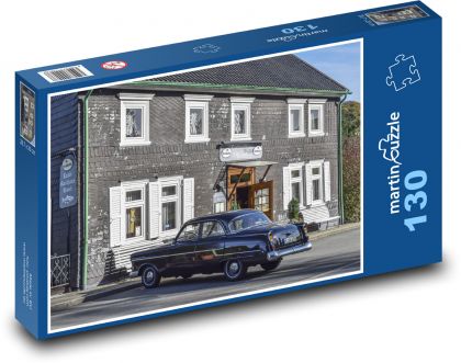 Stary Opel - weteran - Puzzle 130 elementów, rozmiar 28,7x20 cm