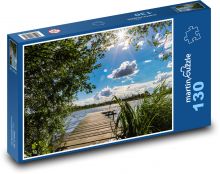 Jezero - krajina, příroda Puzzle 130 dílků - 28,7 x 20 cm