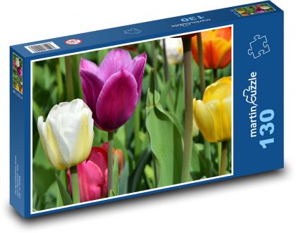 Tulpen - blühen, Frühling - Puzzle - 130 Teile