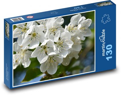 Květy jabloní - strom, jaro - Puzzle 130 dílků, rozměr 28,7x20 cm