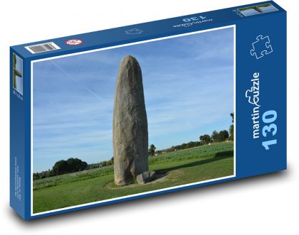 Menhir de Champ-Dolent - aufrechter Stein - Puzzle - 130 Teile