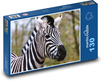 Zebra - zvíře, Afrika - Puzzle 130 dílků, rozměr 28,7x20 cm