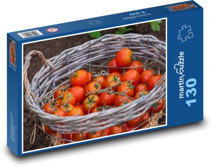 Rajčata - zahrada, zelenina - Puzzle 130 dílků, rozměr 28,7x20 cm