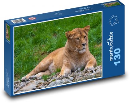 Lioness - animal, predator - Puzzle 130 pieces, size 28.7x20 cm 