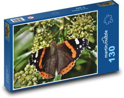 Motýl - hmyz, křídla motýlí - Puzzle 130 dílků, rozměr 28,7x20 cm
